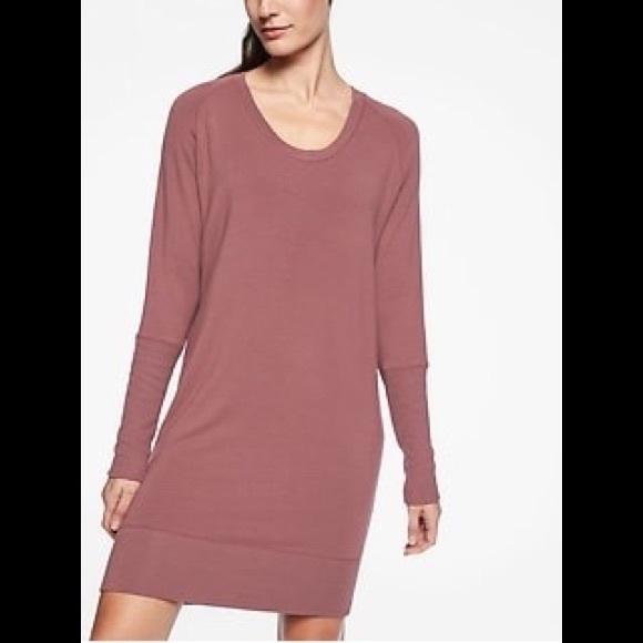 v neck sweatshirt dress
